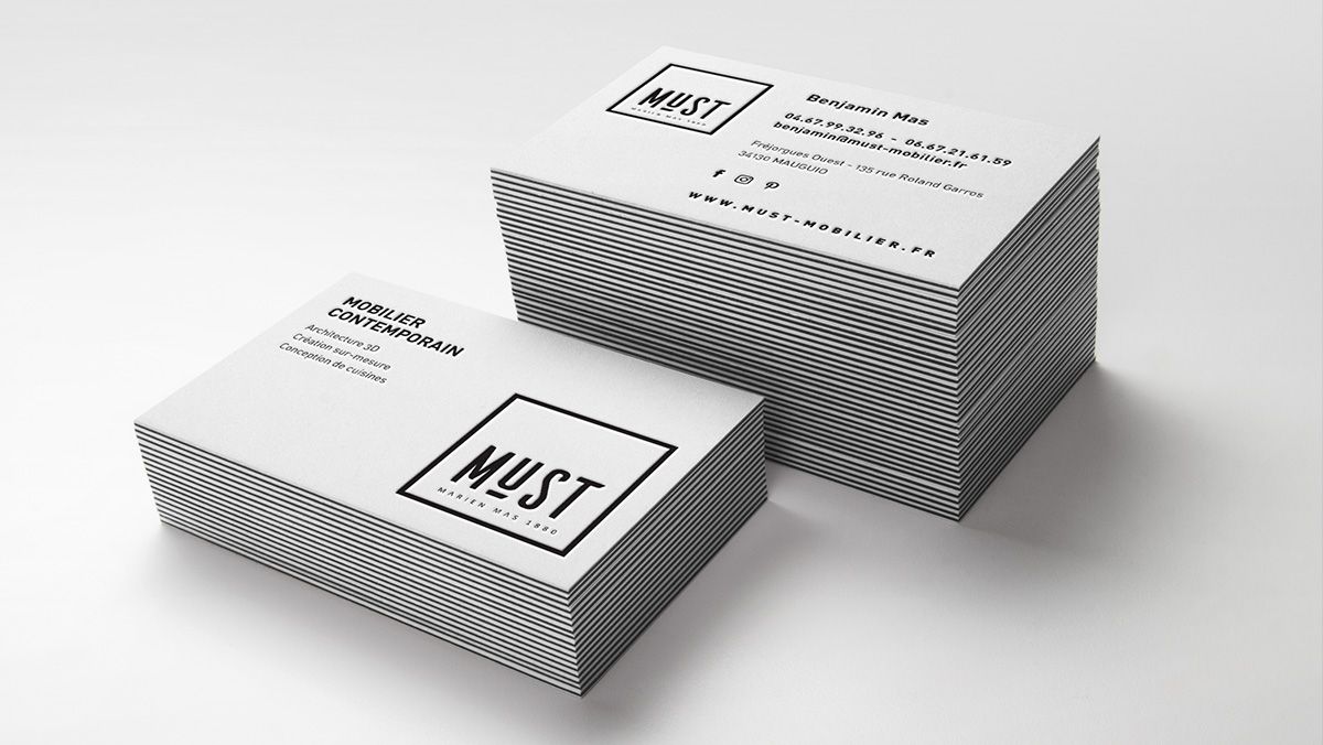cartes de visite magasin meubles design