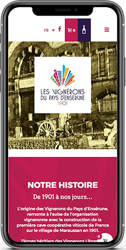 site vignerons enserune