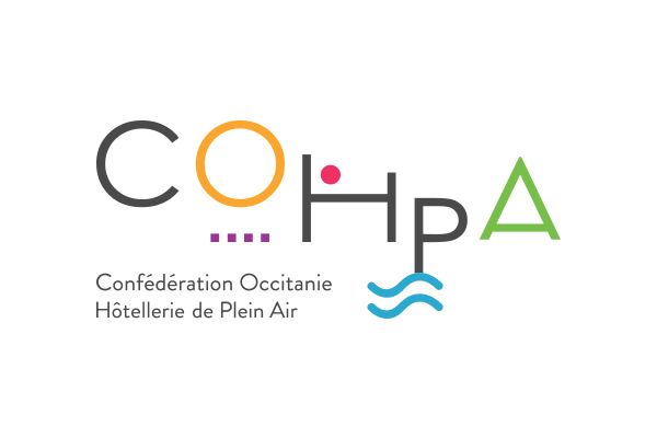 creation logo confederation occitanie hotellerie de plein air