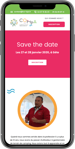 creation site mobile hotellerie plein air