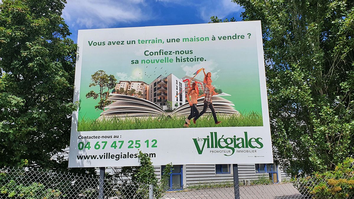 creation campagne affichage immobilier montpellier