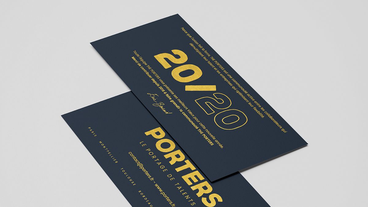 impression cartes de visite the porters montpellier