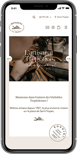 creation site responsive rondini saint tropez