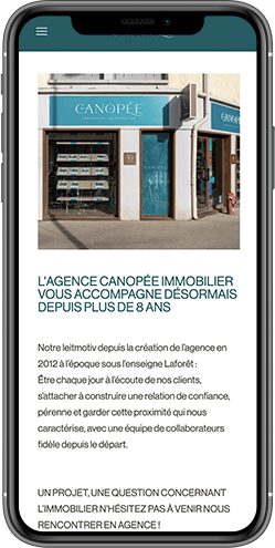 creation site mobile agence immo montpellier