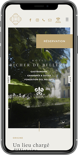 creation site mobile hotel richer de belleval montpellier