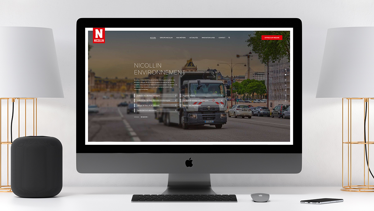 realisation nouveau site internet groupe nicollin