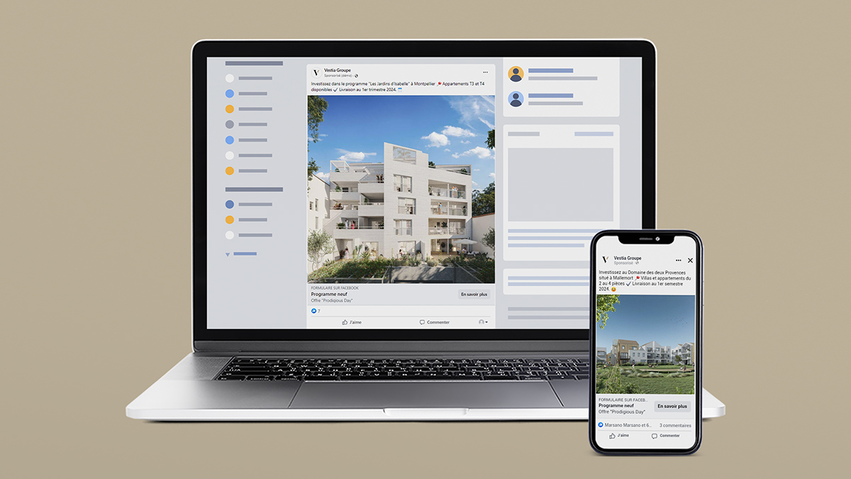 campagne facebook formulaire ads immobilier