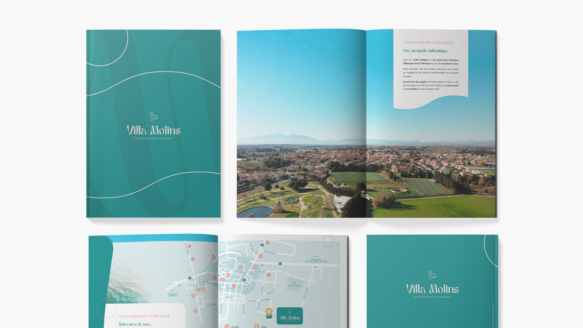 creation plaquette programme immobilier villelongue de la salanque