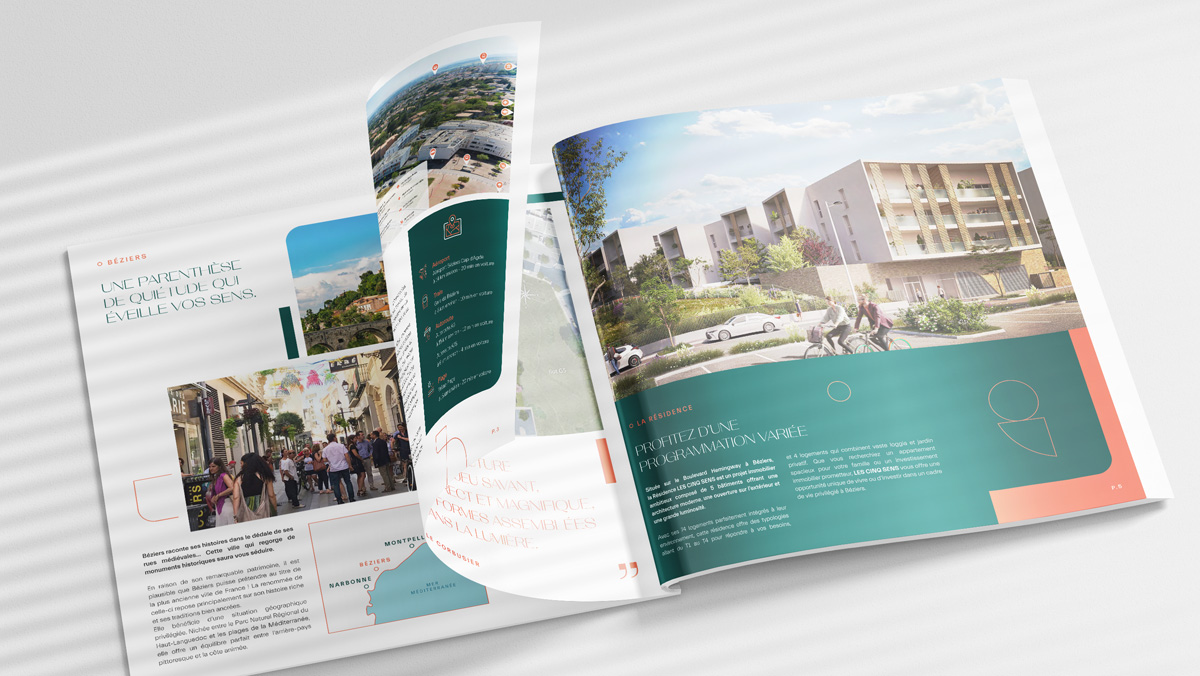 creation plaquette programme immobilier beziers
