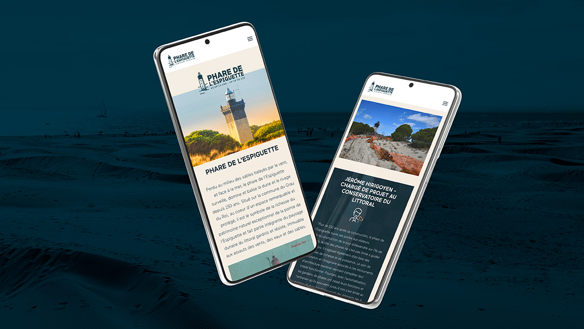 creation site mobile wordpress phare espiguette