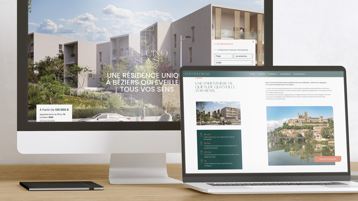 creation site programme immobilier beziers