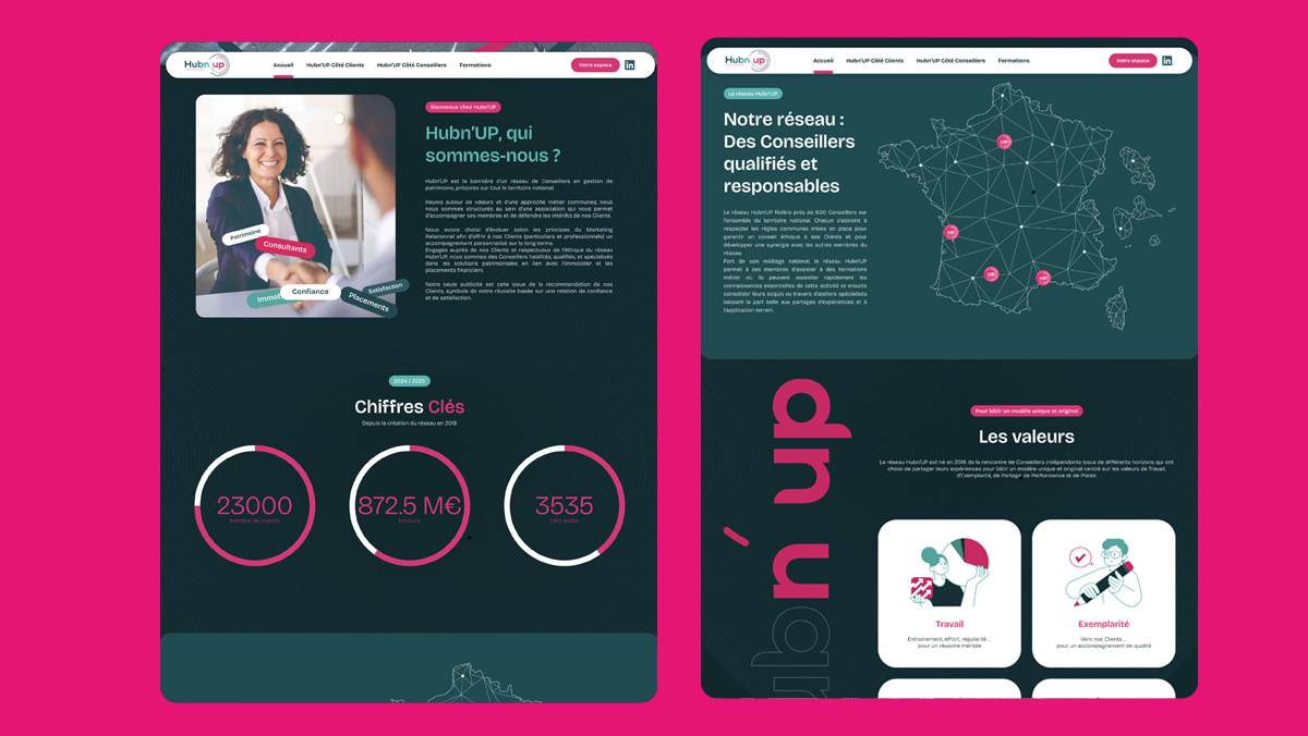 Realisation site internet hubnup montpellier